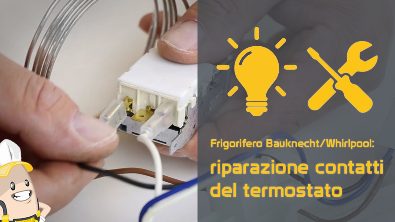Riparazione delle parti di collegamento per i contatti del termostato del vostro frigorifero