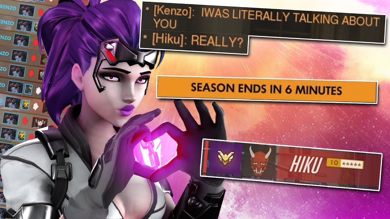 When you face your friend in the last competitive game of the season - Overwatch Widowmaker/Hanzo