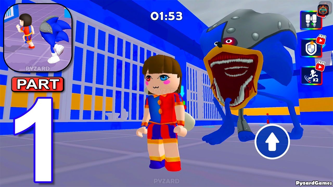 Sonic Tapes Prison: Escape Barry - Gameplay Walkthrough Part 1 Sonic Tapes Prison Escape Obby Full