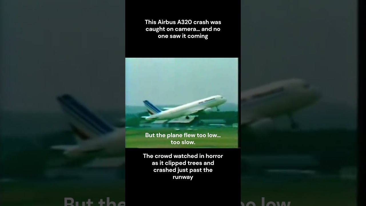 Демонстрация Airbus A320, закончившаяся катастрофой &mdash; снято на камеру
