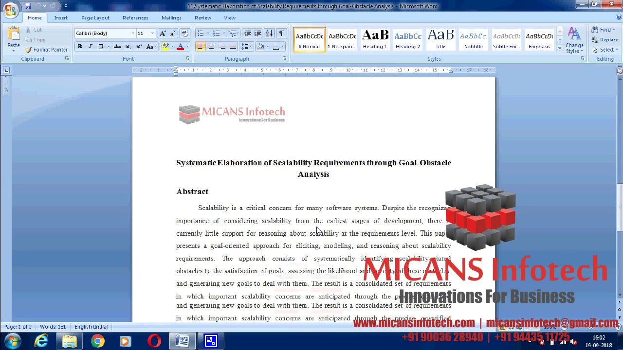 Systematic Elaboration of Scalability Requirements through Goal Obstacle- IEEE PROJECTS 2018