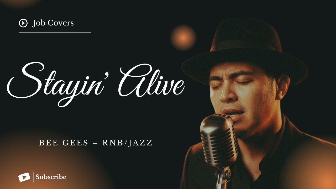 Stayin' Alive - Bee Gees - Male RNB/Jazz Cover (Lyric Video)