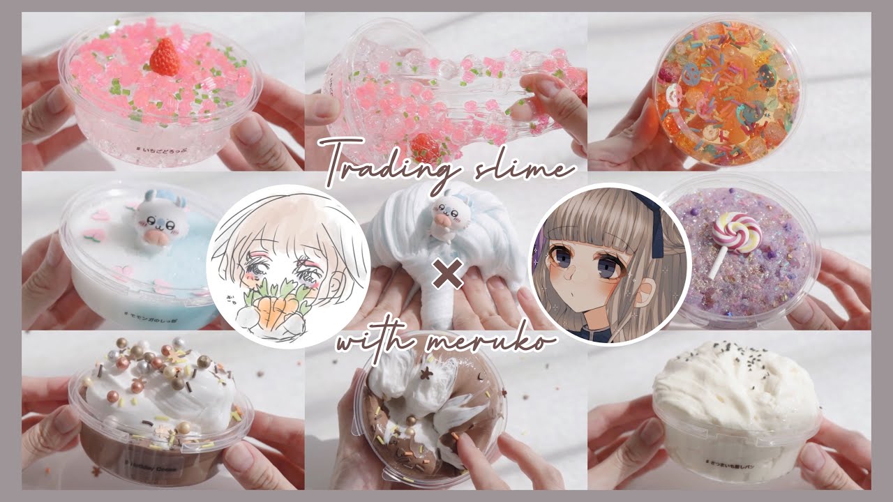 \ 🥕ぼっちトレード📦 / めるっこさんとスライムトレード 🥣 ￤頂いたパーツ達でスライム作ってみた ￤ASMR ￤
