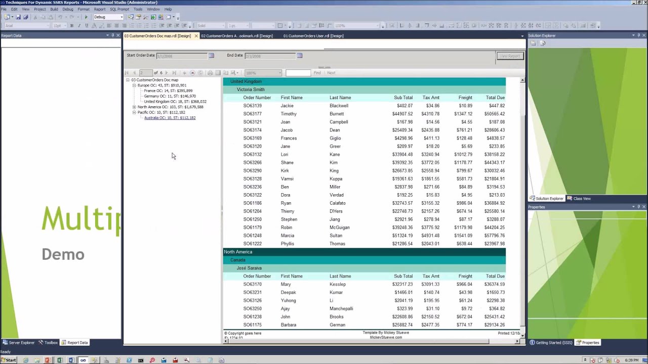 Techniques for Dynamic SSRS Reports