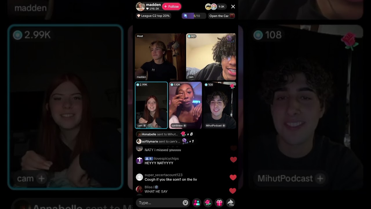 Madden, Sky, Cam, & Naty Live 