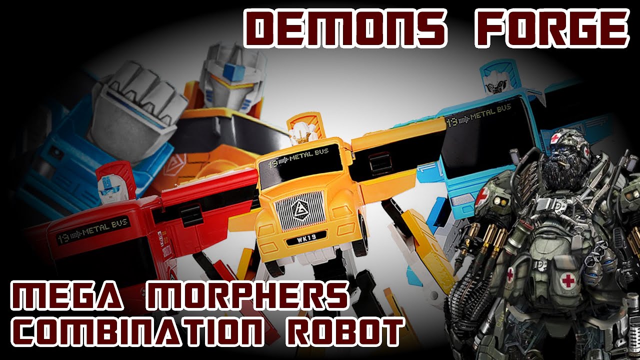 Mega Morphers Combination Robot 3-in-1