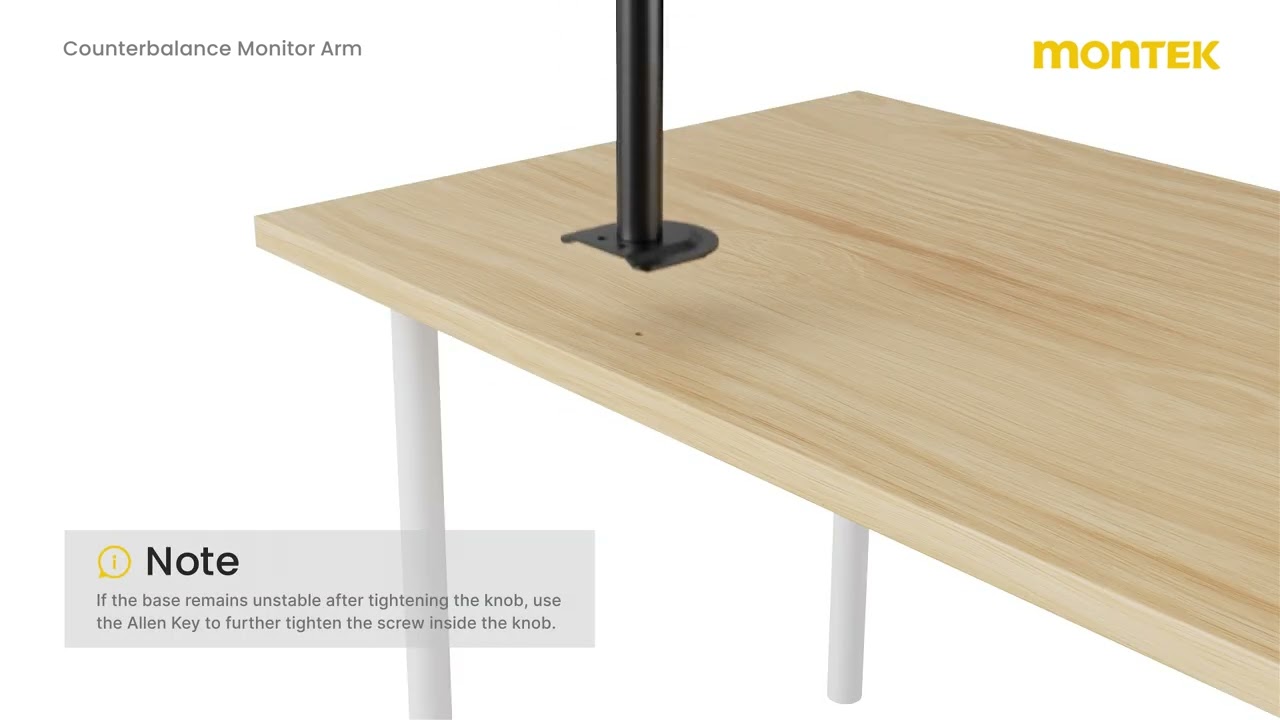 monTEK Monitor Arm Installation Guide——MA1012PBK