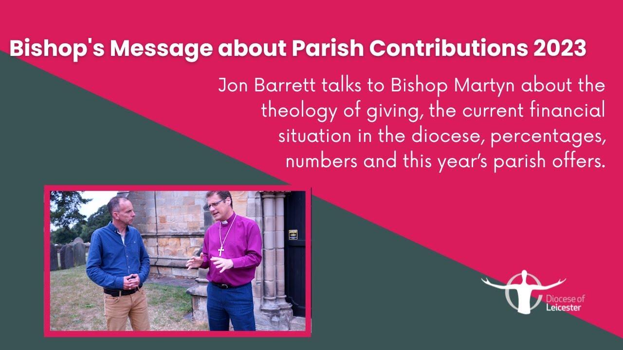 Bishop Martyn's Message about Parish Contributions 2023