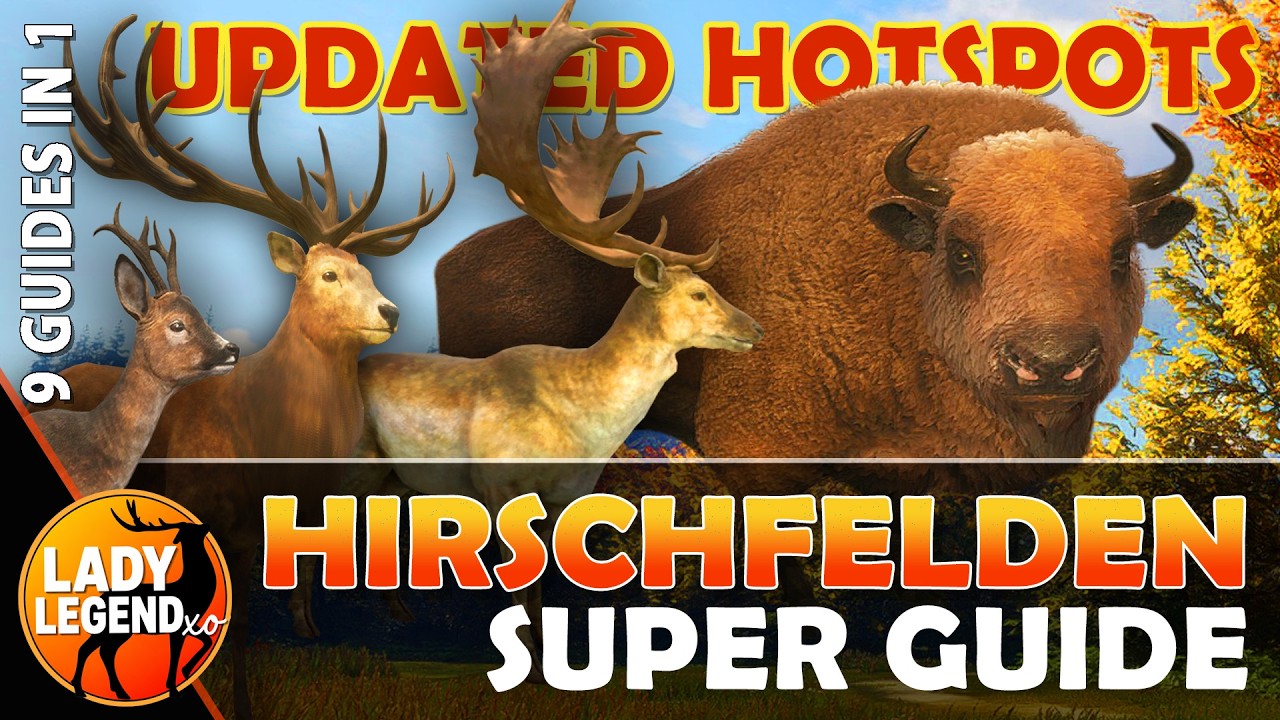 HIRSCHFELDEN HOTSPOT SUPER GUIDE - How to Hunt ALL 9 SPECIES in Hirschfelden!