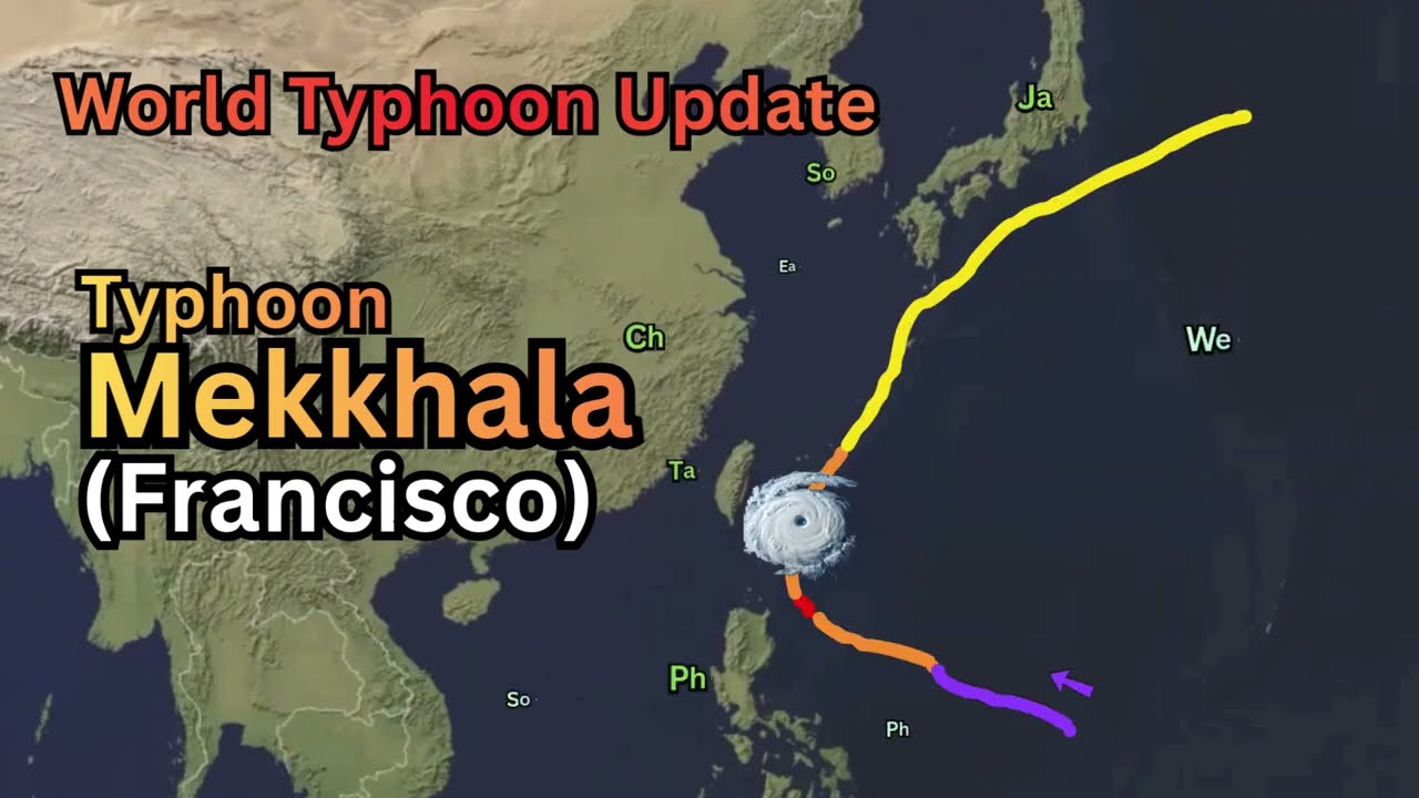 Violent Typhoon Mekkhala (Francisco)