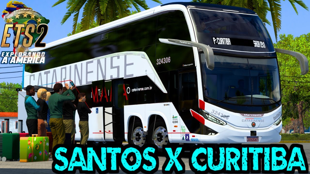 VIAGEM PARA RELAXAR - SANTOS X CURITIBA (VIACAO CATARINENSE) | MAPA EAA CLUBE ROTAS