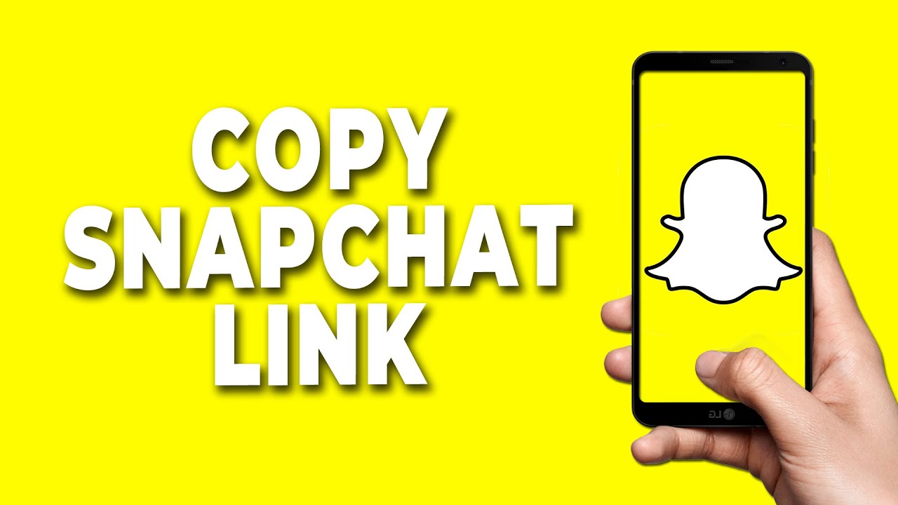 How to copy snapchat link