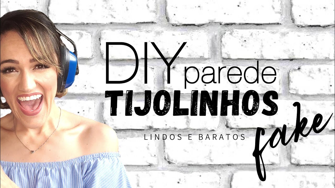Faça você mesmo uma parede de tijolinhos com isopor/ DIY/ farmhouse decor