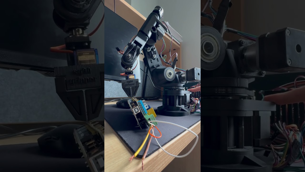 Another crazy demo of my arm 😮&zwj;💨😮&zwj;💨🐐 #3dprinting #arduinorobot #robotic #3dprinted #robotics