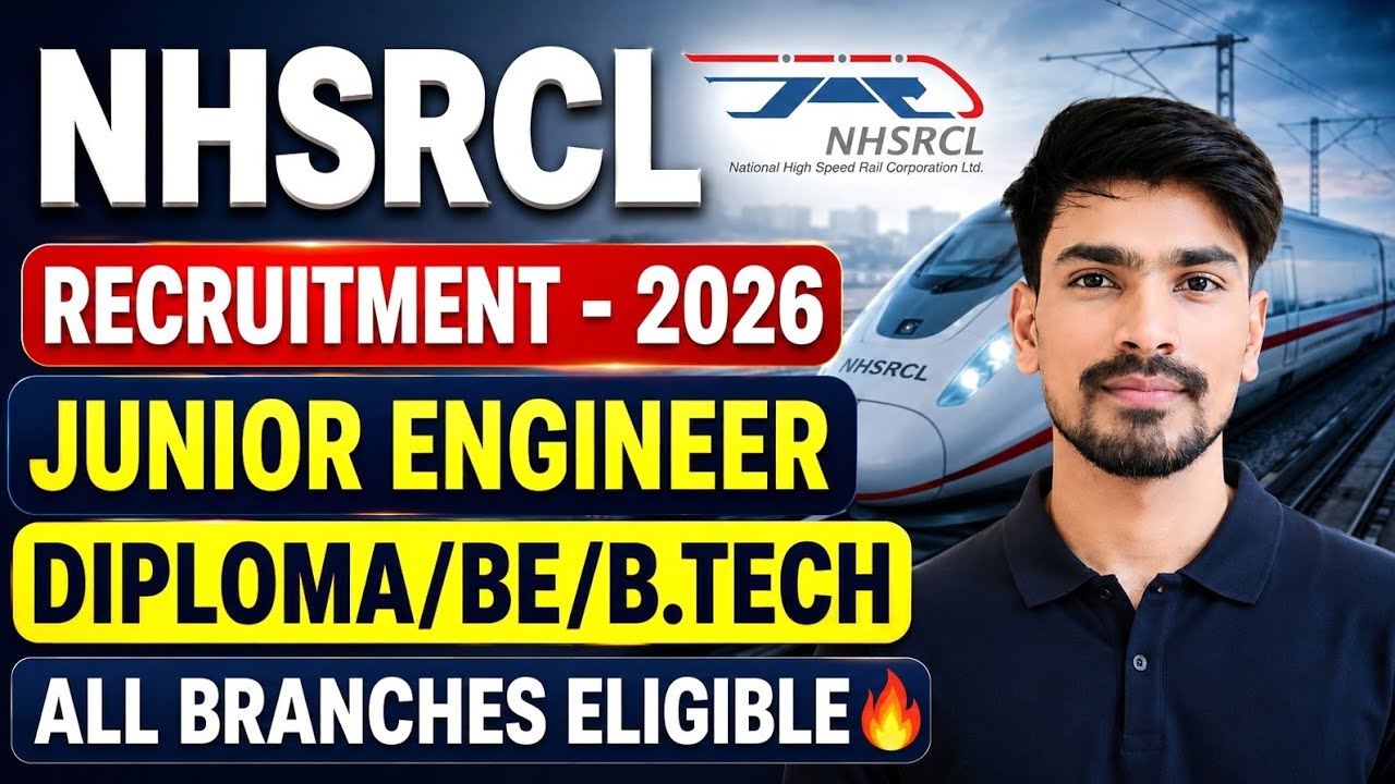 NHSRCL Recruitment 2026 | Junior Engineer |NHSRCL Vacancy 2026 | Salary ₹1.25 Lakh | Apply Online