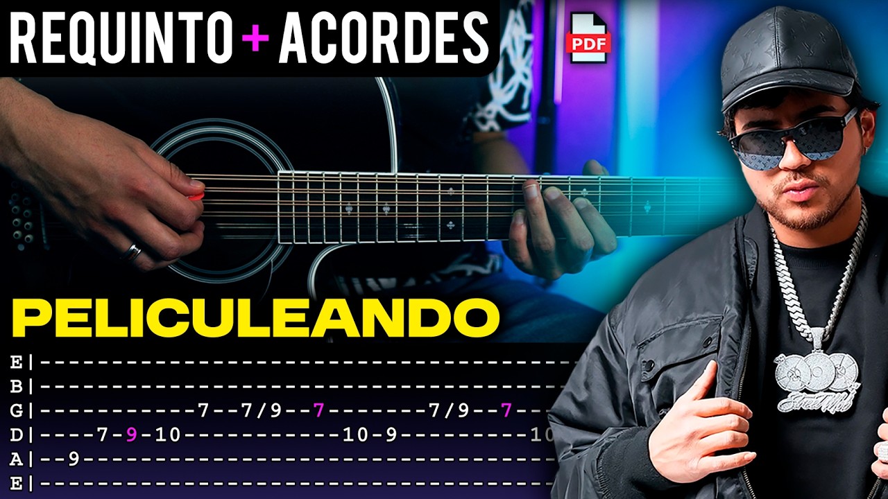 Peliculeando l Tutorial de Guitarra | Fuerza Regida l Requinto + Acordes | TABS