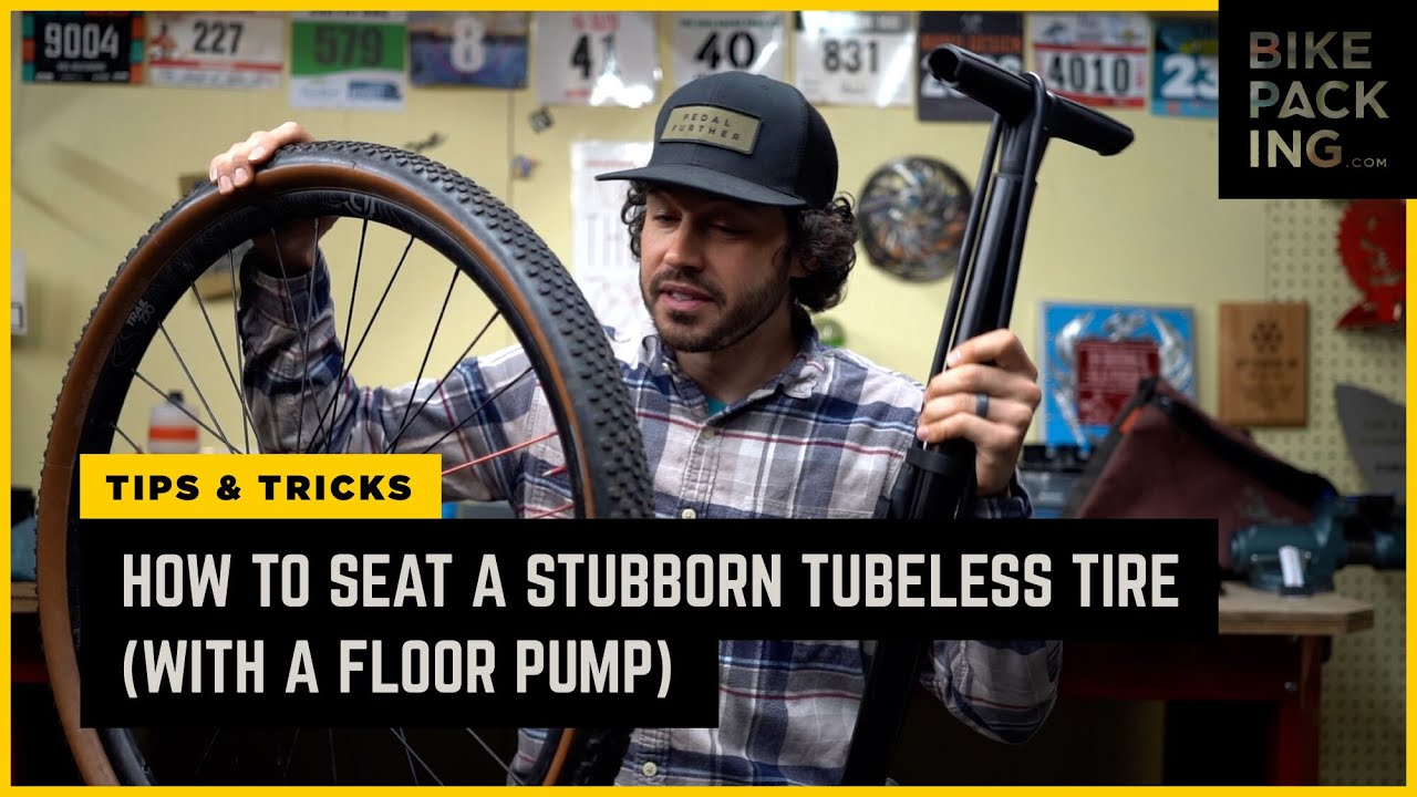 How to Mount a Stubborn Tubeless Tire (With a Floor Pump)