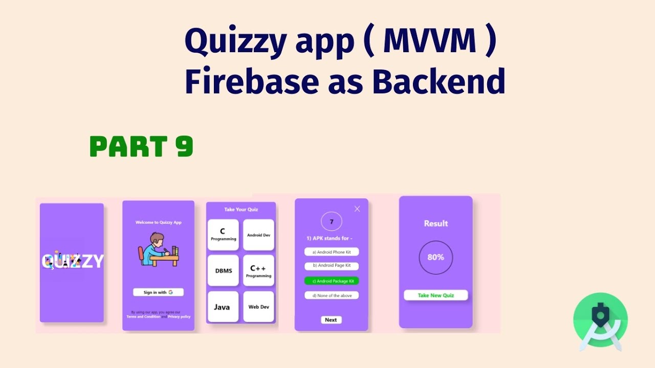 Quizzy App Firebase As Backend ( MVVM )  Part 9  :  Setting Data to widgets