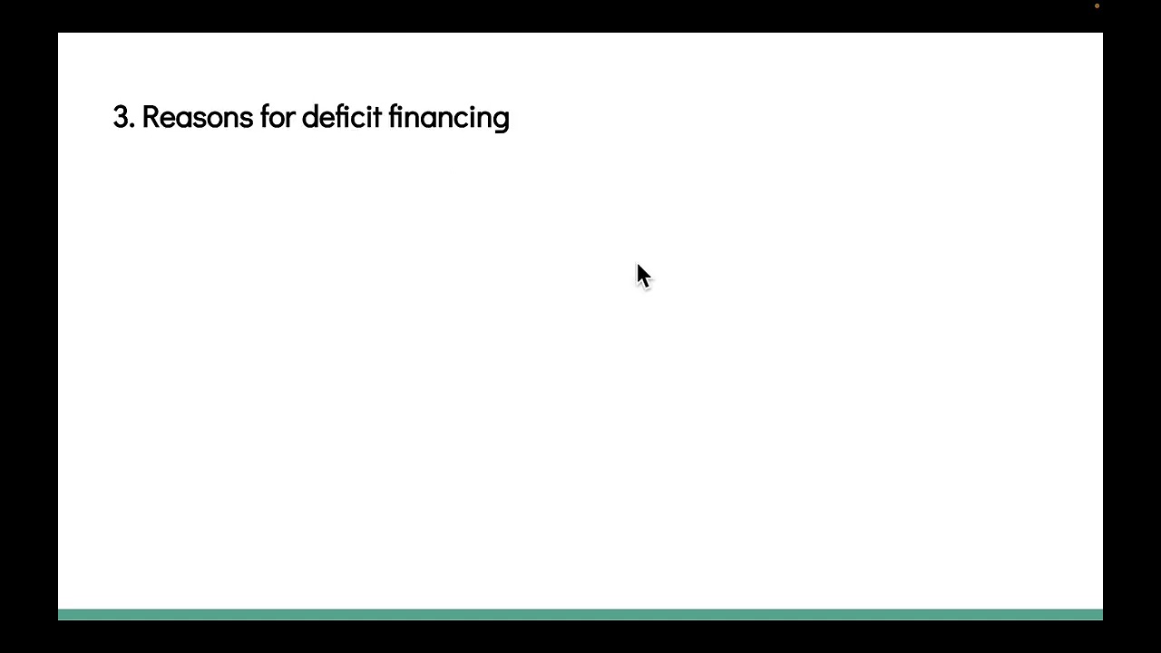 Deficit Financing Class XII