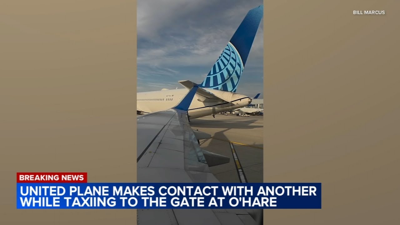 По словам официальных лиц, два самолета United Airlines столкнулись в аэропорту О'Хара в Чикаго