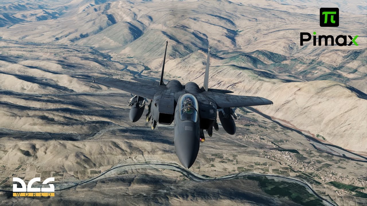 Virtual Reality Strike Eagle Experience - Bagram Afghanistan [Pimax Crystal Light] DCS World