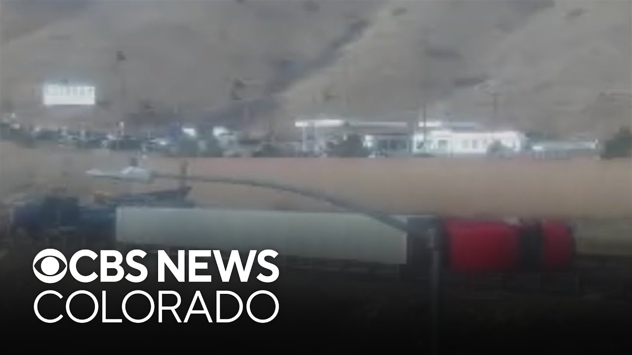Semi tips over in eastbound lanes of I-70 in Golden