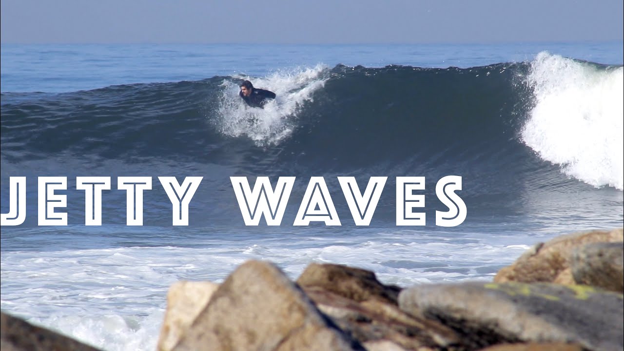 Locals SCORE Jetty Wave in Northern San Diego (raw footage)