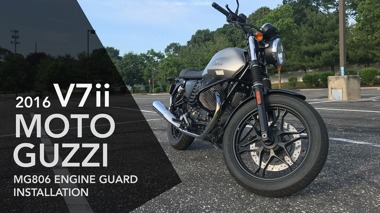 2016 Moto Guzzi V7ii MG806 engine guard install