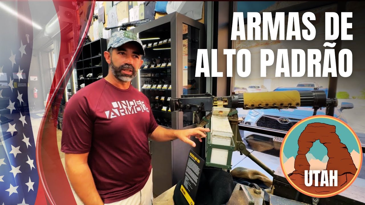 Visitamos uma LOJA de ARMAS DE ALTO PADRÃO em Utah EUA