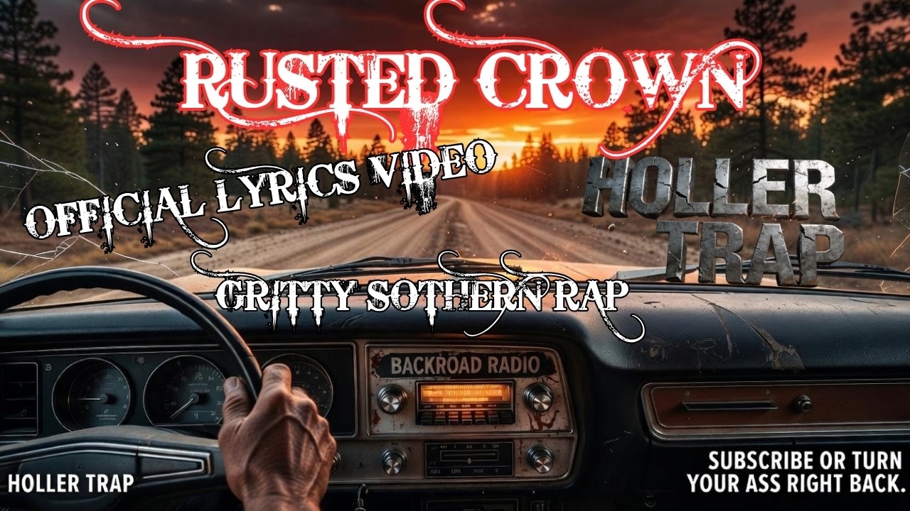Rusted Crown | HOLLER TRAP (Official Lyrics Video) - Outlaw Anthem
