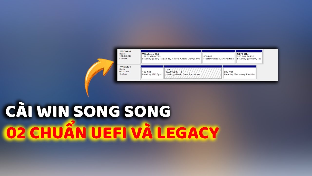 CÁCH ĐỂ CÀI WIN SONG SONG GIỮA UEFI và LEGACY | CÁCH NÀY CHƯA AI LÀM VÀ CHIA SẺ