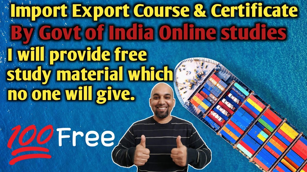 Import Export Course Certification - Free Import Export Training - Import Export Course Free