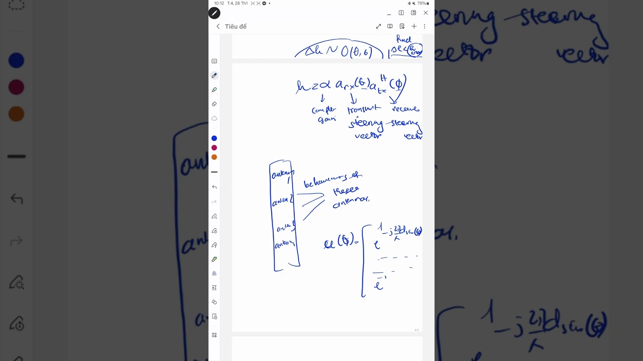 Channel Estimation, Steering vector , Beamforming at a high level !