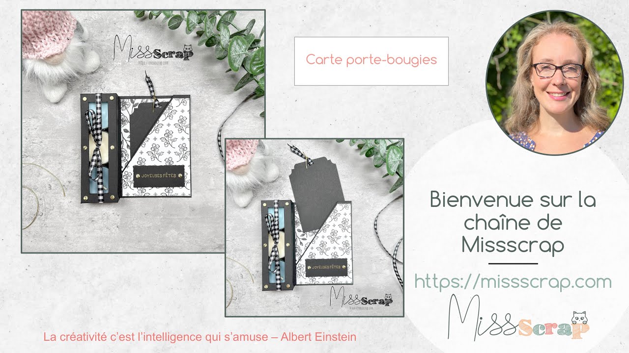 Live #157: carte Porte-bougies / candle holder card