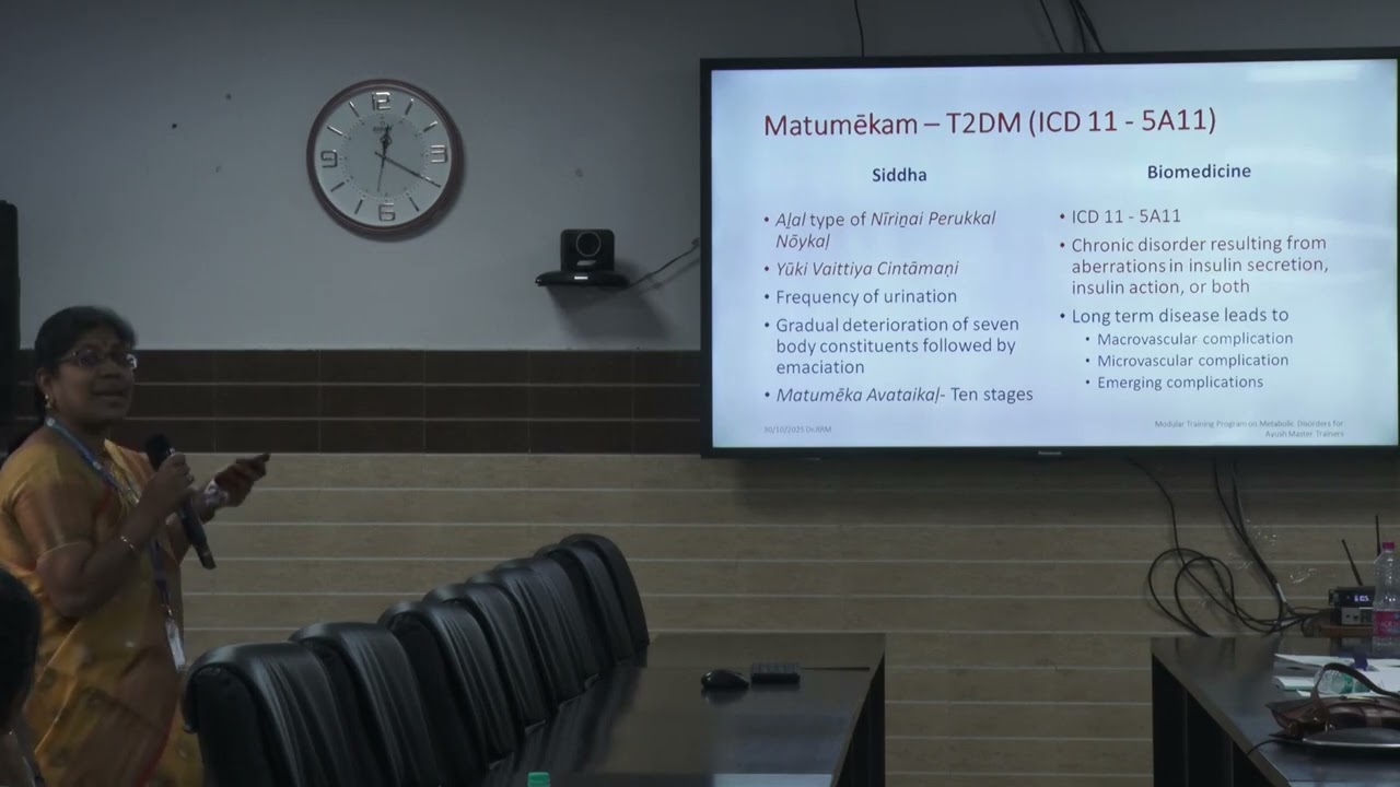 Session: Orientation on Metabolic Disorders (NAFLD, Diabetes Mellitus, Obesity) through Siddha