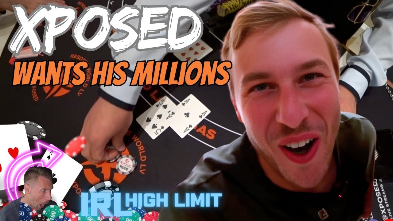 Xposed Is Back at The Blackjack Table Can He Get To A Million!