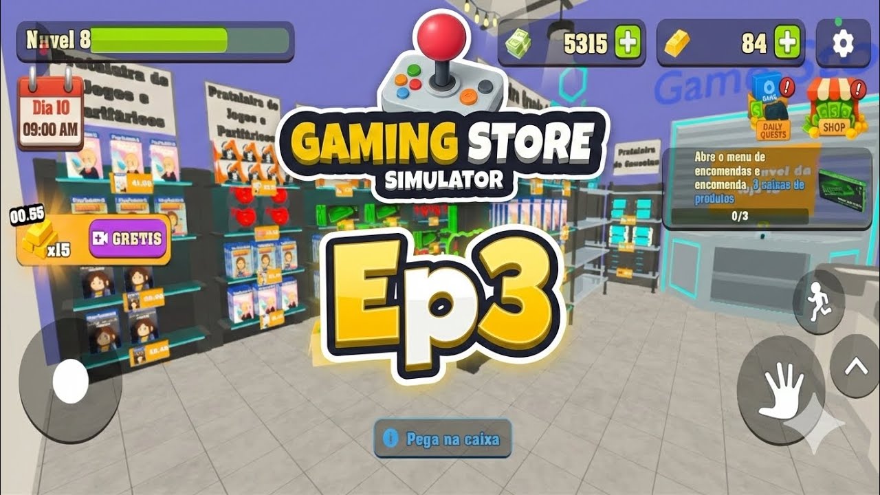 A loja tá fazendo sucesso! - Gaming Store Simulator 🕹️ Ep3 