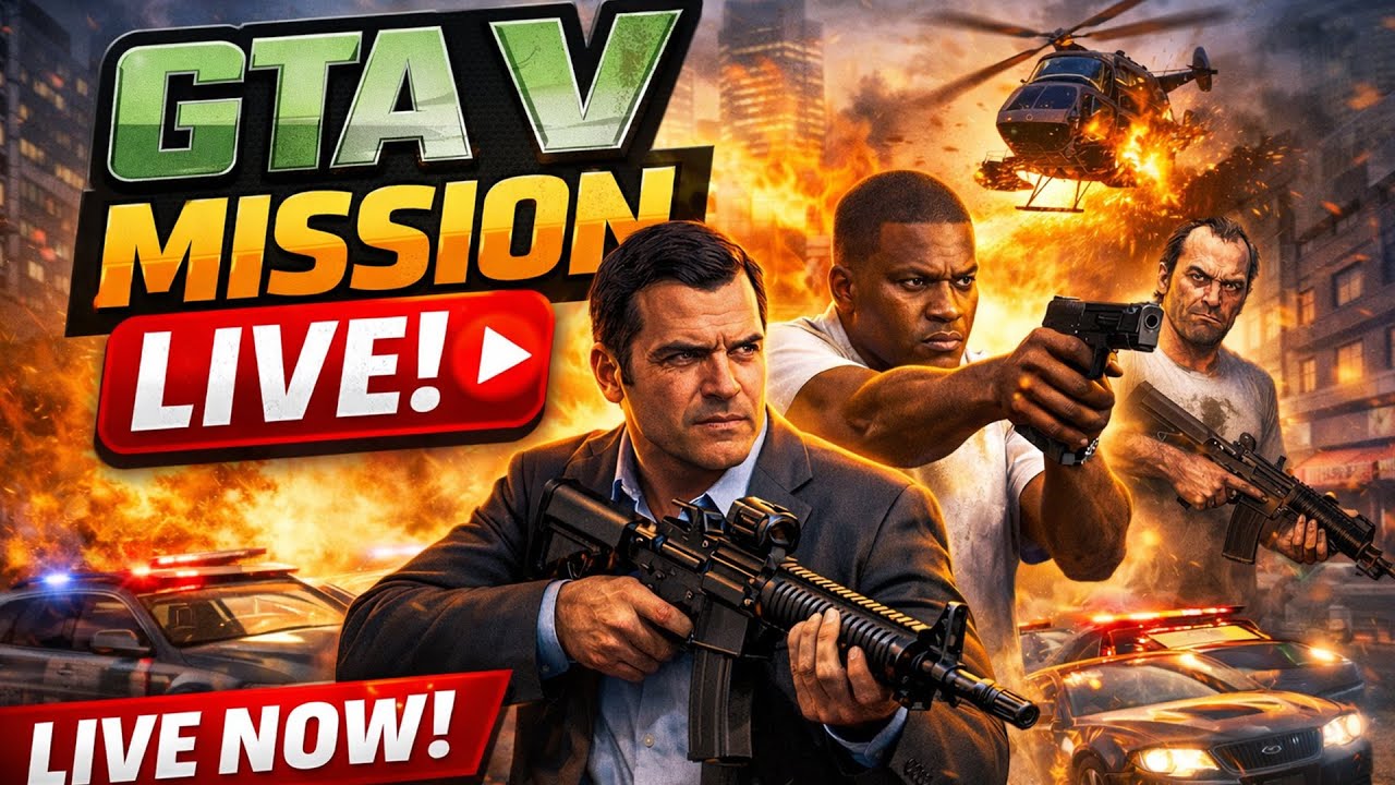 GTA V LIVE 🔴 Epic Missions & Police Chases! (No Commentary/Pro Gameplay)