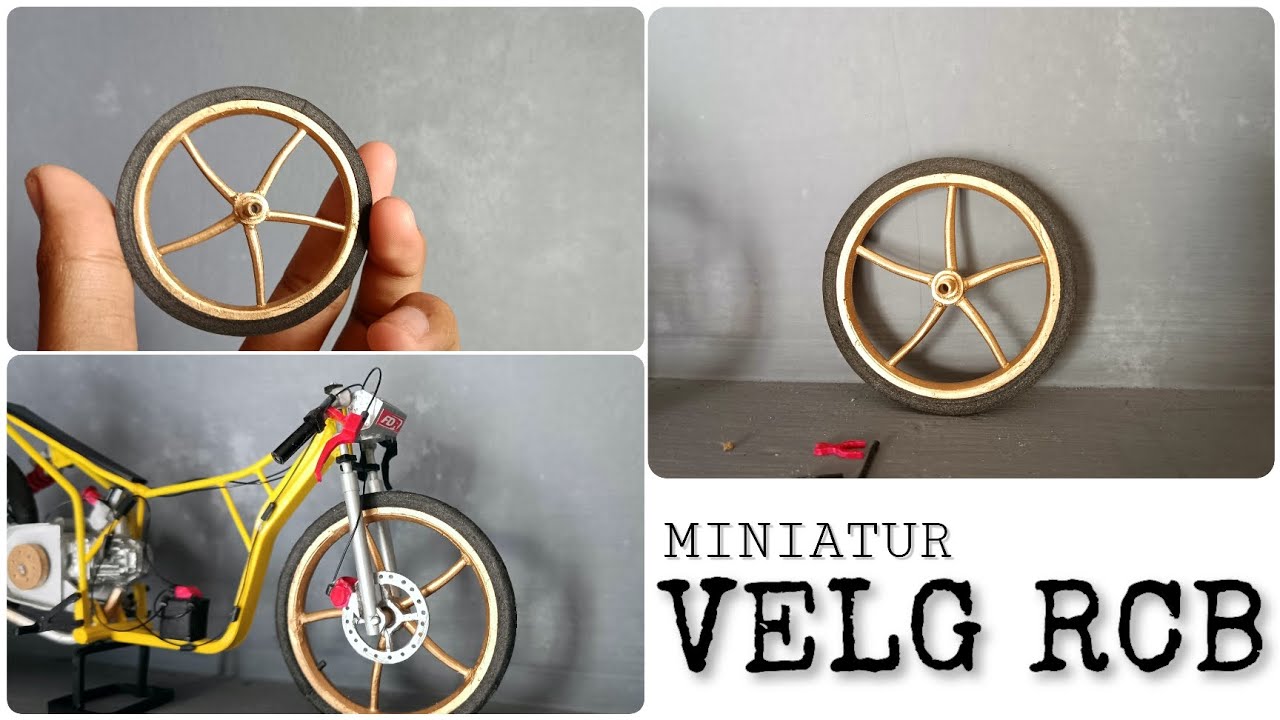 cara membuat miniatur velg RCB dari pipa paralon , mudah !!