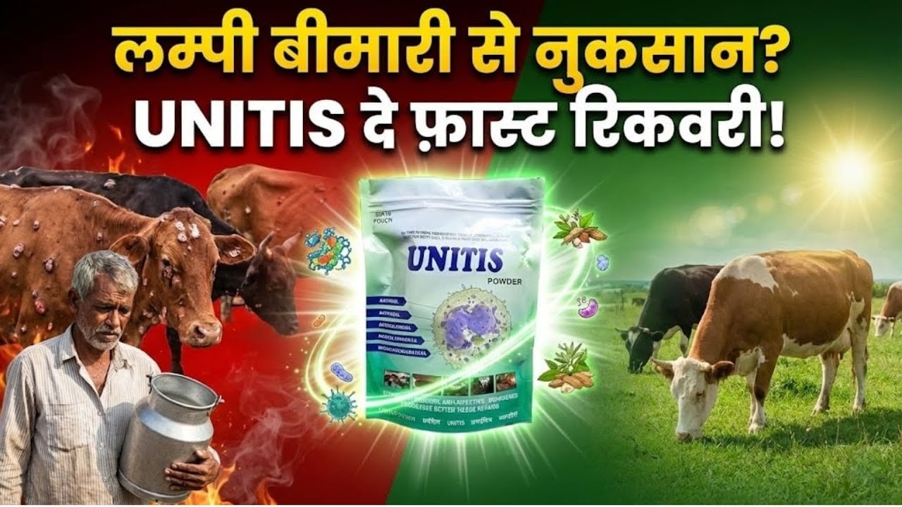Lumpy Skin Disease Recovery in Cattle – UNITIS Powder Works Wonders! 