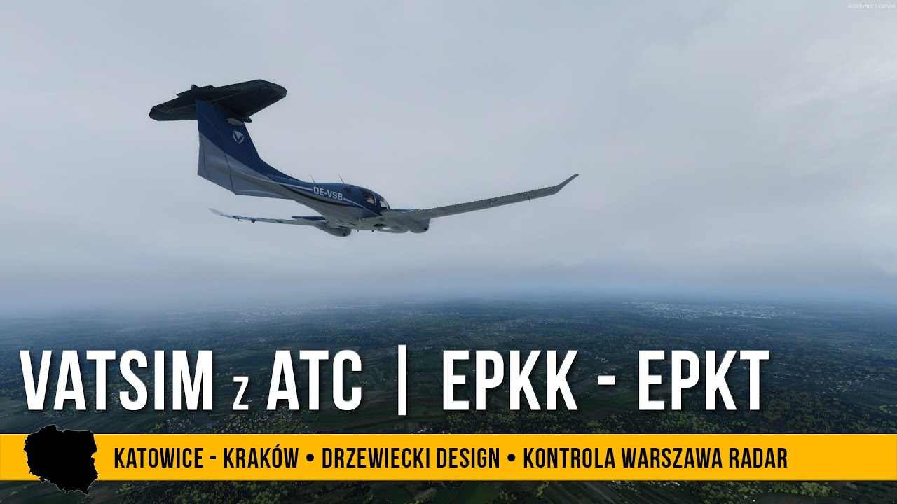 #66 - Vatsim (EPKK-EPKT IFR w DA62)