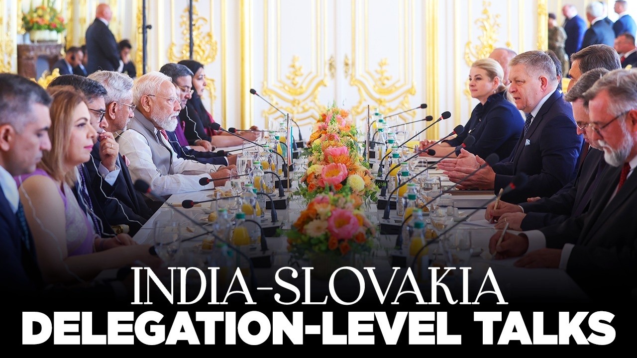 LIVE: PM Modi holds delegation-level talks with Slovak Republic PM Robert Fico