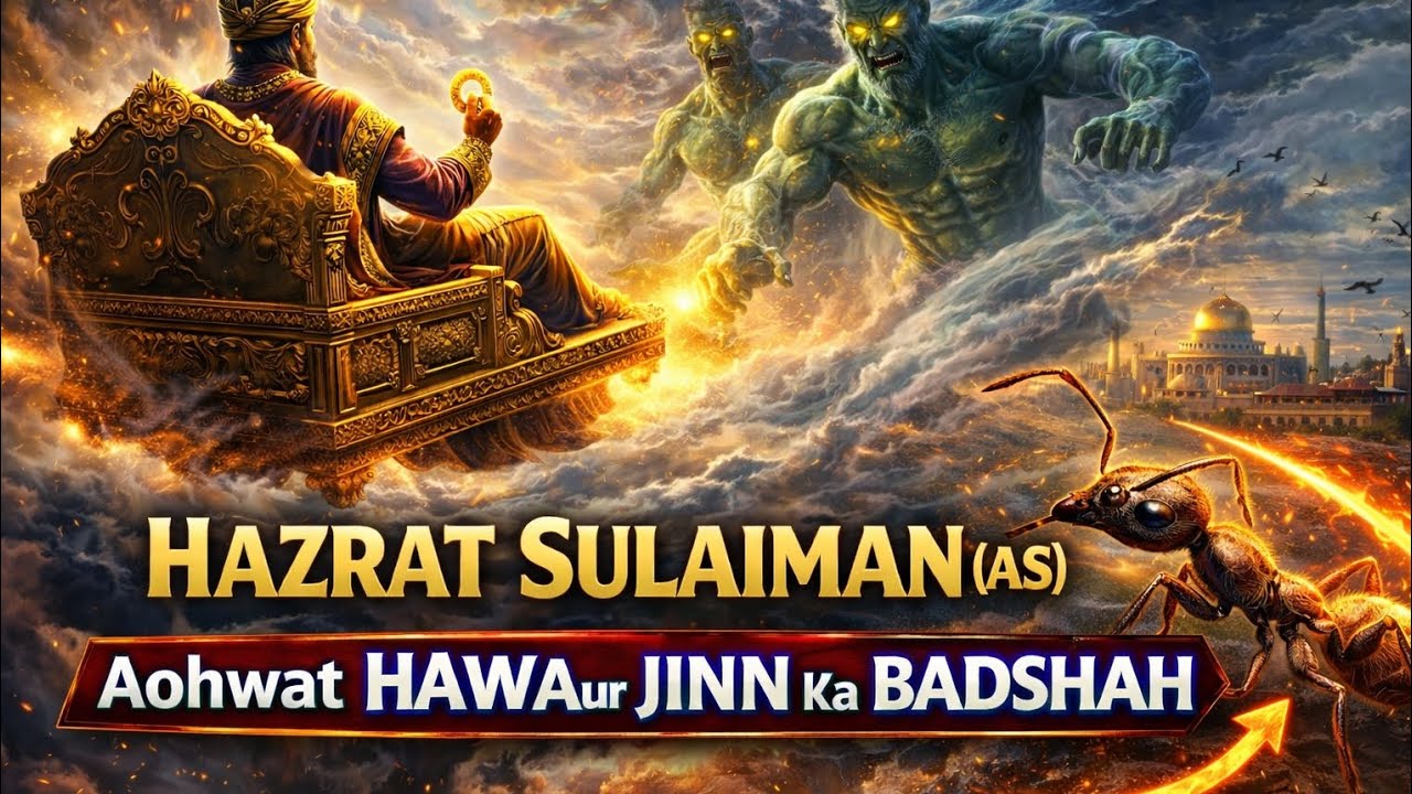 Jab Jinnat Aur Hawa Hukm Maanein | Hazrat Sulaiman (AS) Ki Hairat-Angez Kahani | Urdu @clarityquraan