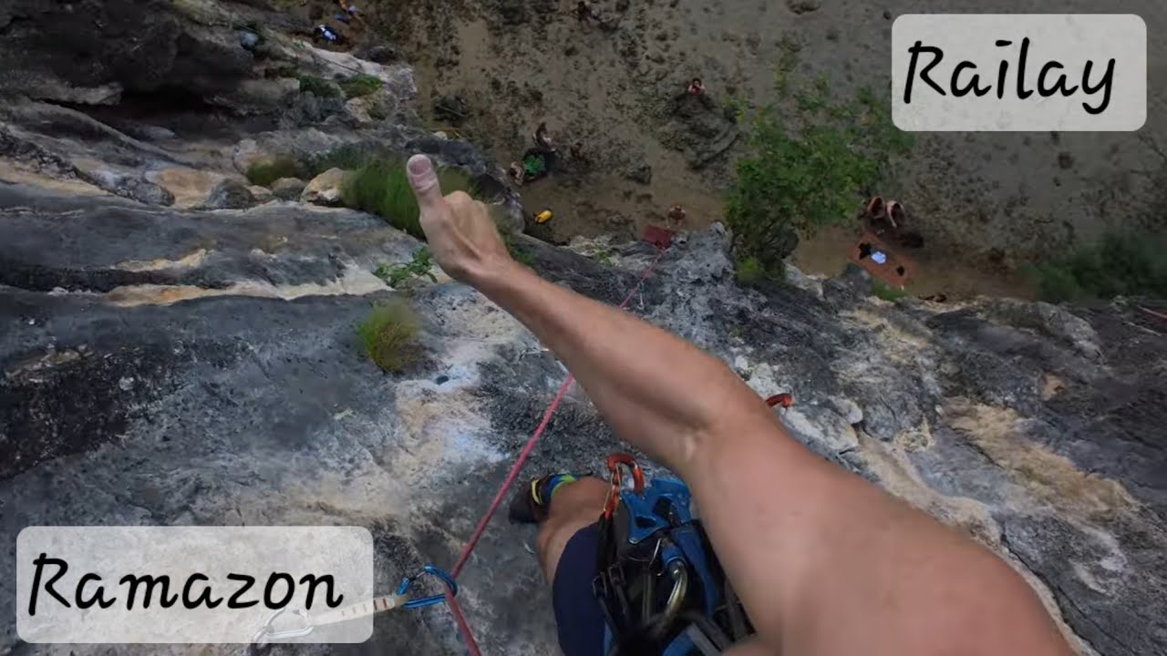 Klettern in Railay. Ramazon 6a.🔴 onsight #climbing #rockclimbing #railay #krabi #sportclimbing 
