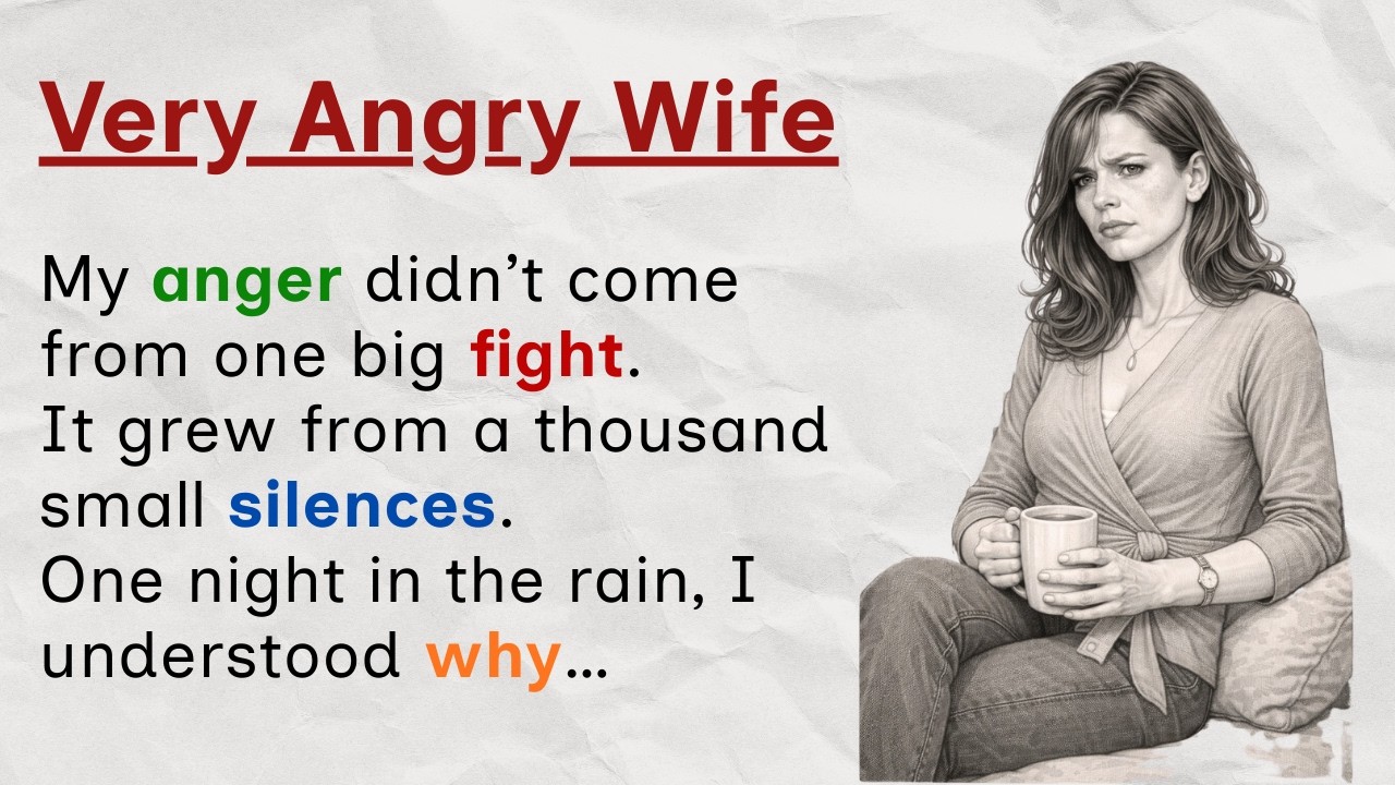 Learn English Through Stories Level 3 ✅️ The Angry Wife ✅️ English Listening Practice