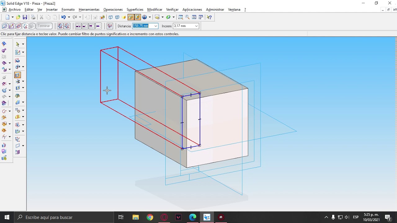 FIGURAS DE PROYECCION SOLID EDGE V18