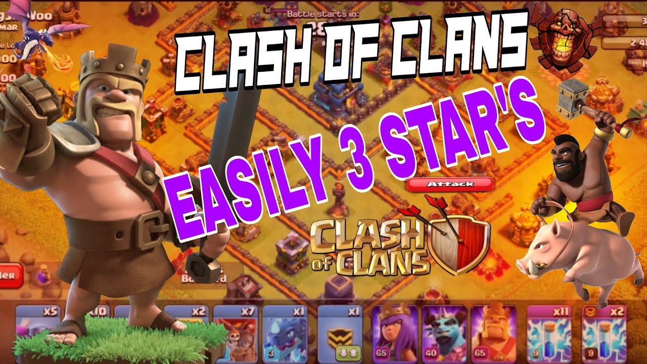CLASH OF CLANS GAMEPLAY|||||EASILY 3 ⭐STAR #clashroyale #COC#clashofclans #attacks 