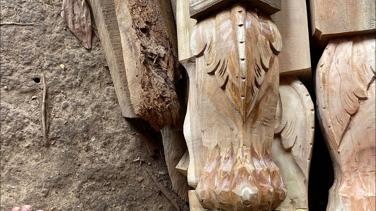 Wood Carving बांग्ला खाट का pair