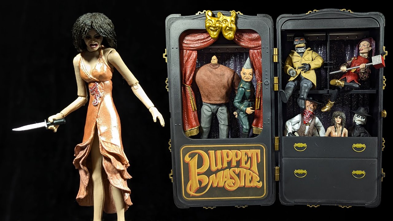 NECA Puppet Master Leech Woman and Toulon's Puppet Case Action Figure Set Review