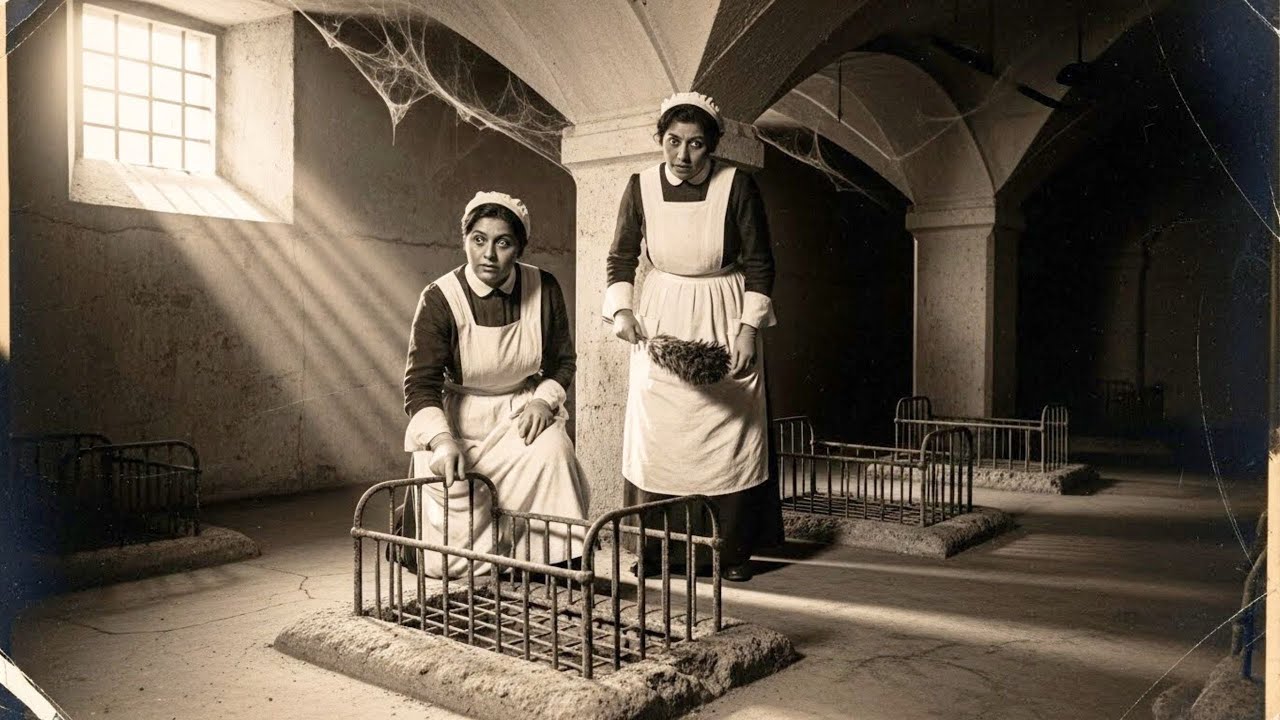 Cuando las sirvientas limpiaron el sótano del asilo, hallaron cunas hundidas en cal y cemento fresco